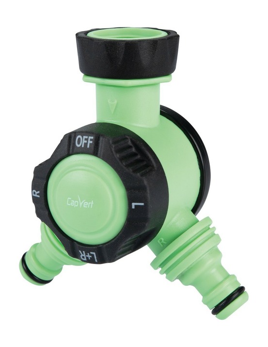 Sélecteur 2 voies bimatière pour l'arrosage - capvert