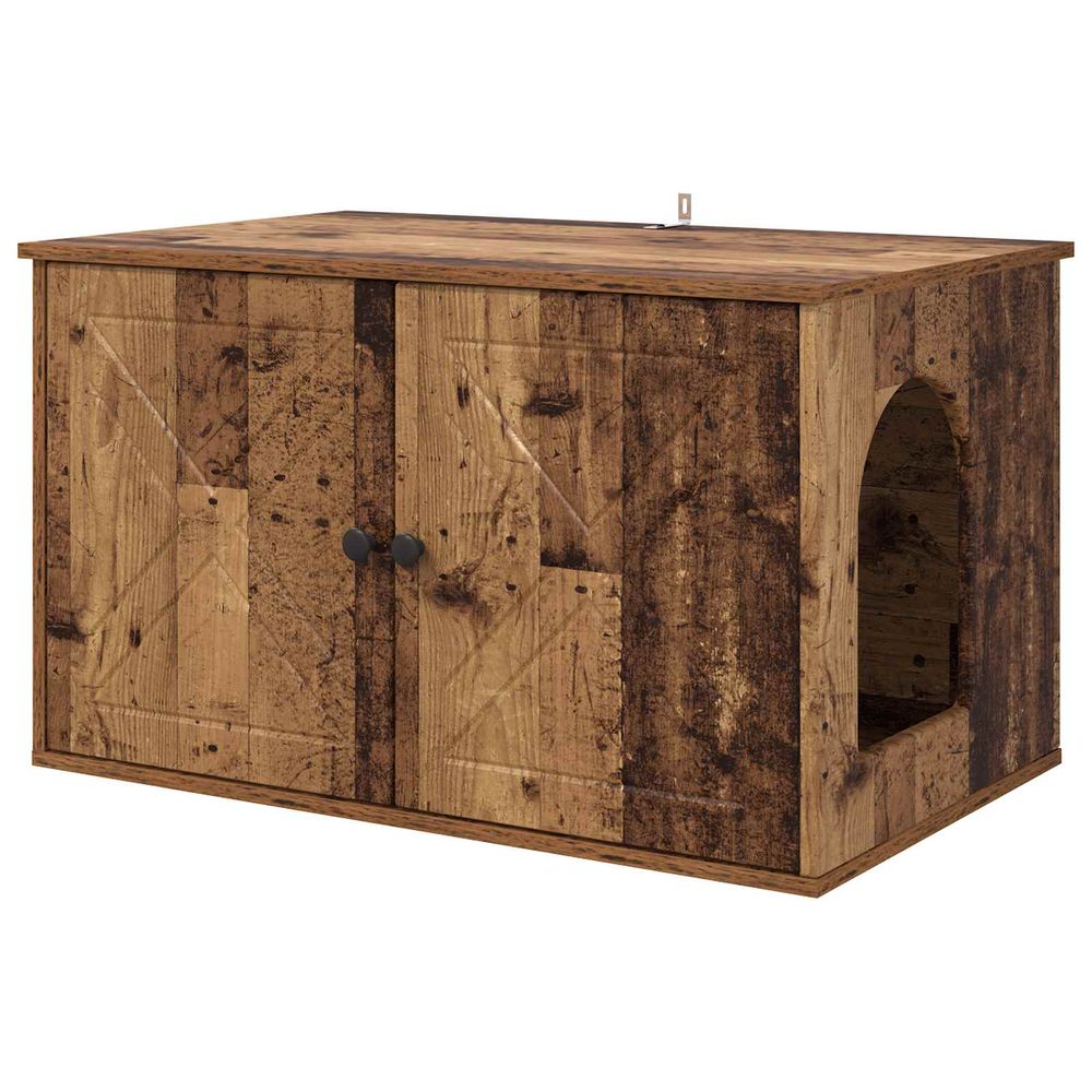 Maison pour chat bois ancien 85 x 55 x 50,5 cm