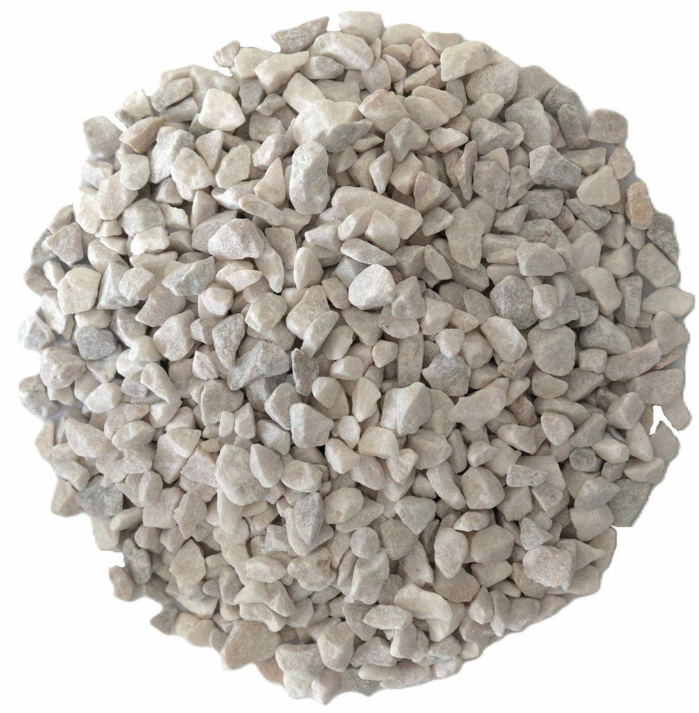Gravillon blanc quartz 6/10 en big bag de 350 KG