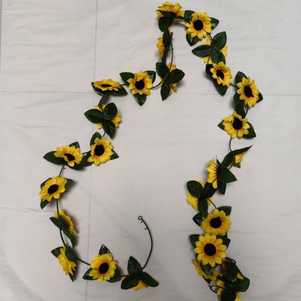 Vine de tournesols avec 26 grandes fleurs pour décorer les tuyaux 2 paquets dtopbuyage