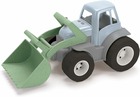 Tracteur pelleteuse en bioplastique vert