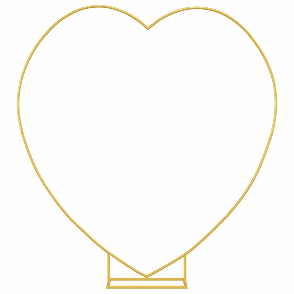 Arche de mariage doré 195 x 35 x 211 cm acier
