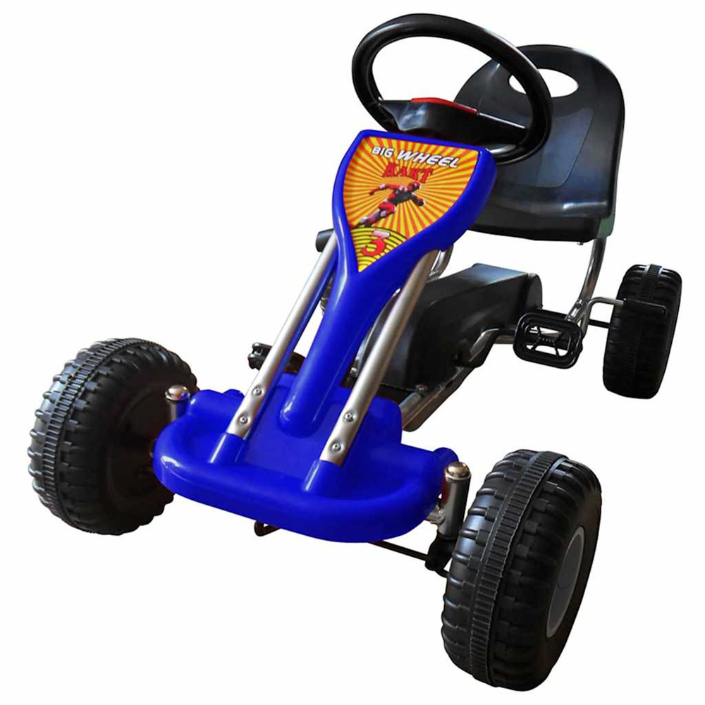 Kart à pédales bleu