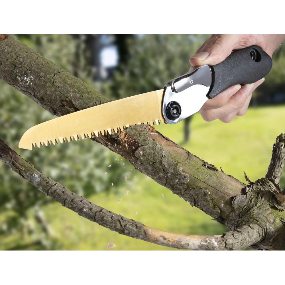 Scie d'élagage, pliante – mini scie avec une longueur de lame de 150 mm