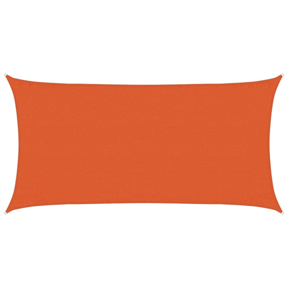 Voile d'ombrage 160 g/m² rectangulaire orange 3x6 m pehd