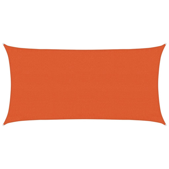 Voile d'ombrage 160 g/m² rectangulaire orange 3x6 m pehd
