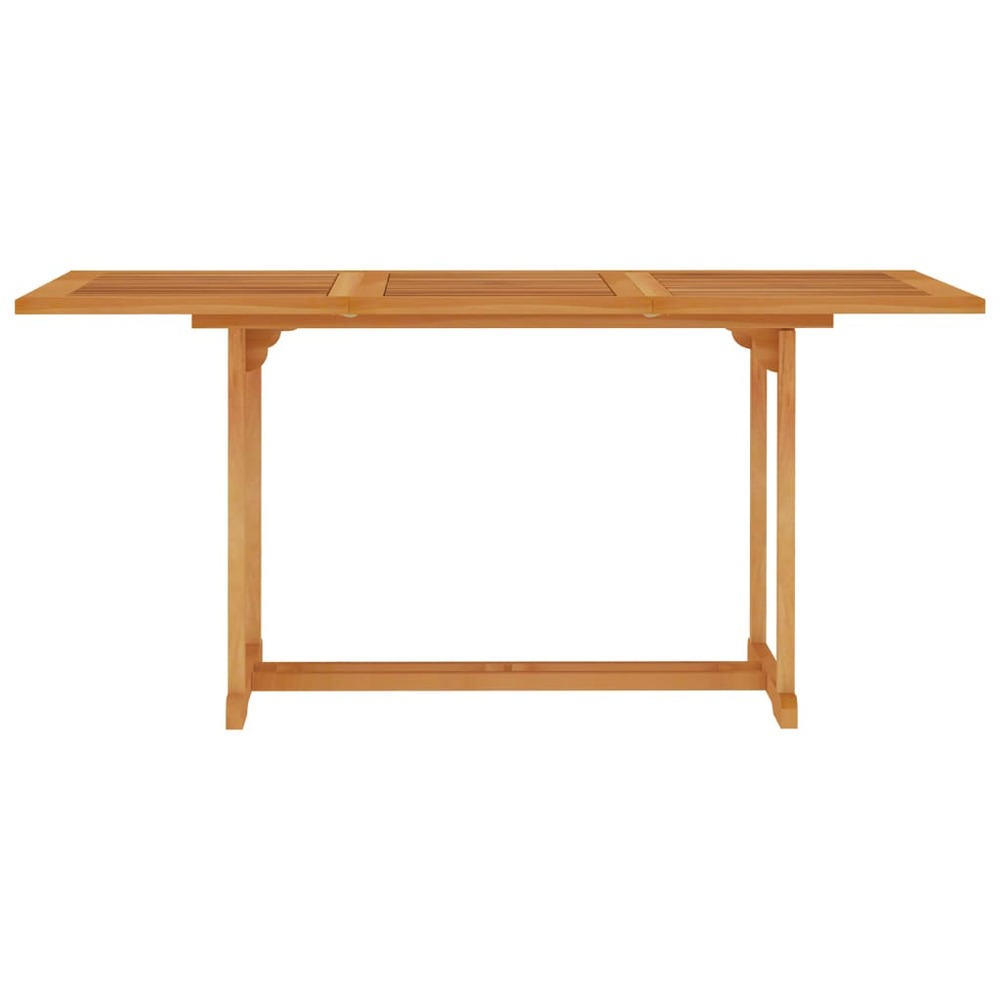 Table de jardin 150x90x75 cm bois de teck massif