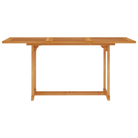Table de jardin 150x90x75 cm bois de teck massif