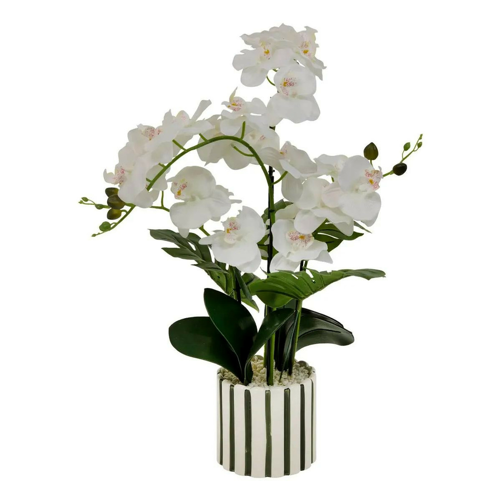 Orchidée artificielle en pot 