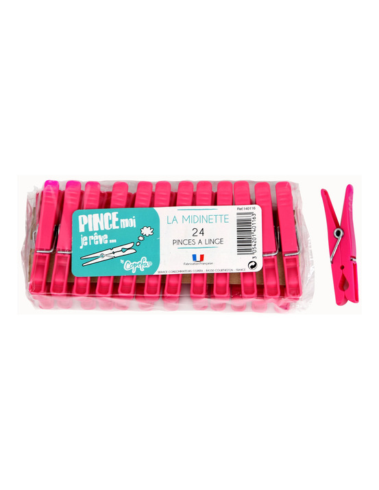 Pince à linges la midinette lot de 24