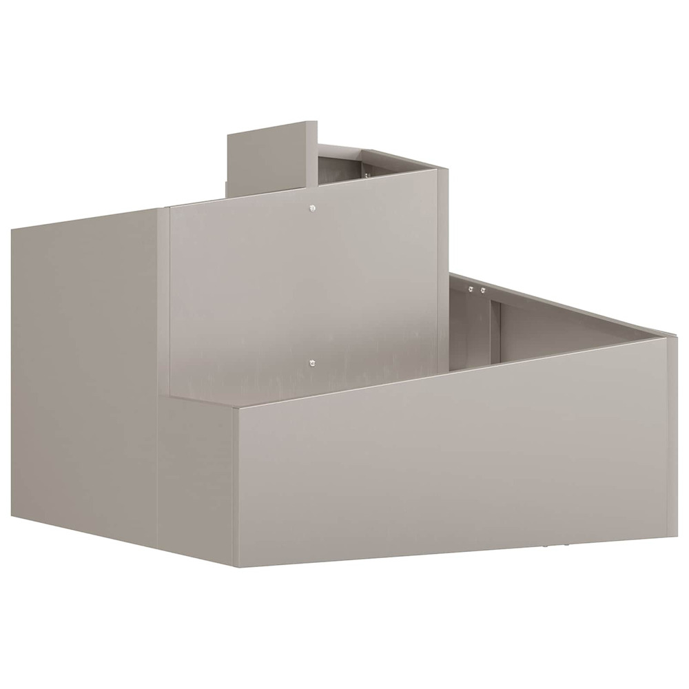 Cache-pot de jardin marron 60 x 60 x 50 cm acier patiné