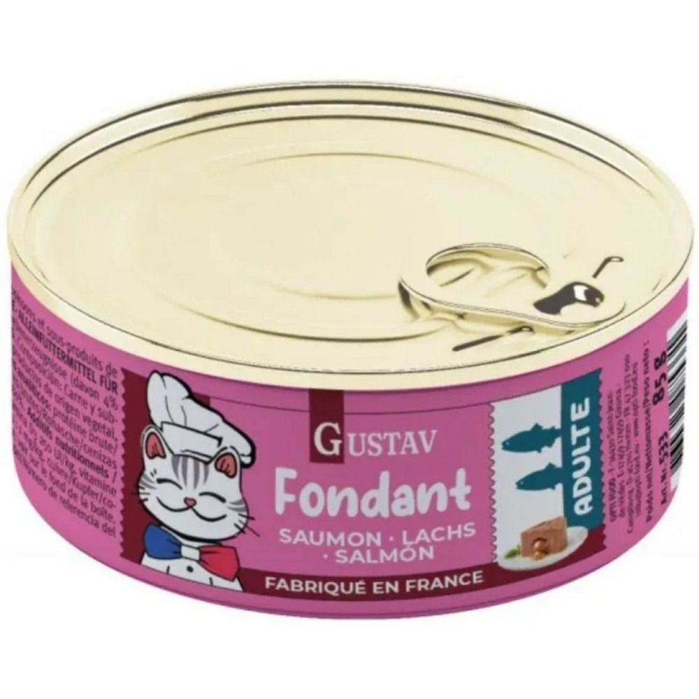 Fondant pour chat adulte au saumon gustav - 85 g