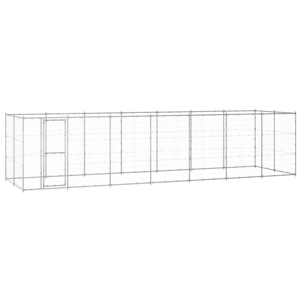 Chenil extérieur acier galvanisé 16,94 m²