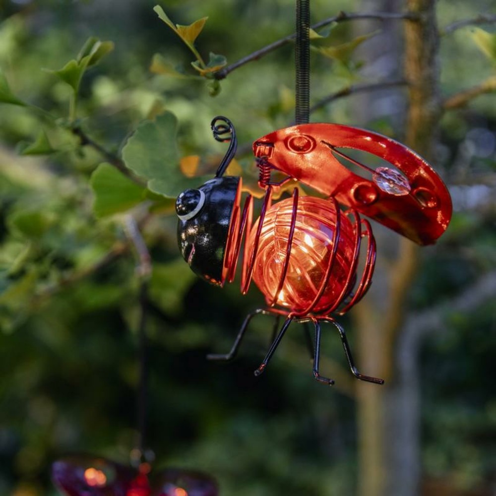 Coccinelle solaire à suspendre