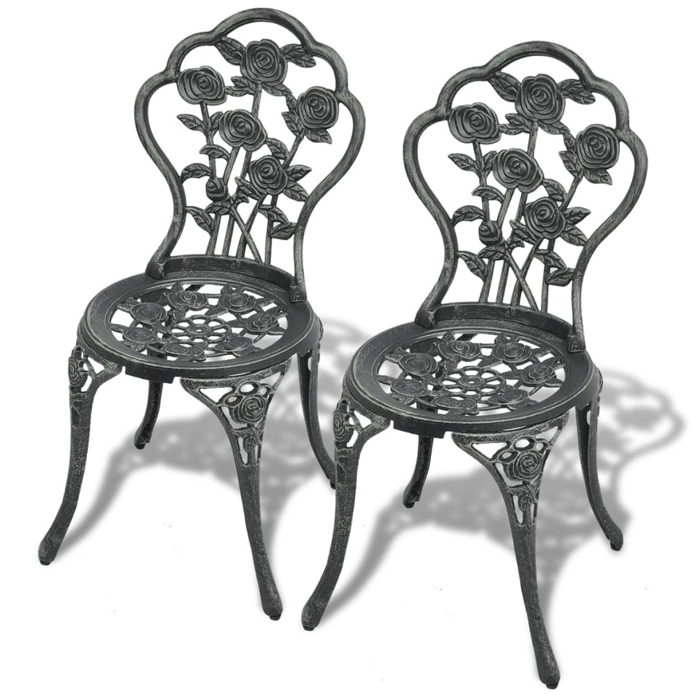 CHAISES DE BISTRO 2 PCS ALUM 2-(866893)
