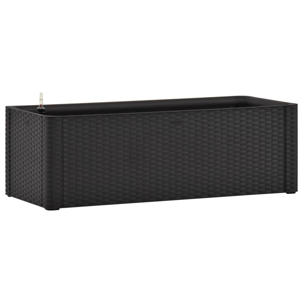 Lit surélevé de jardin système arrosage anthracite 100x43x33 cm