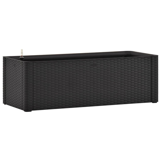 Lit surélevé de jardin système arrosage anthracite 100x43x33 cm