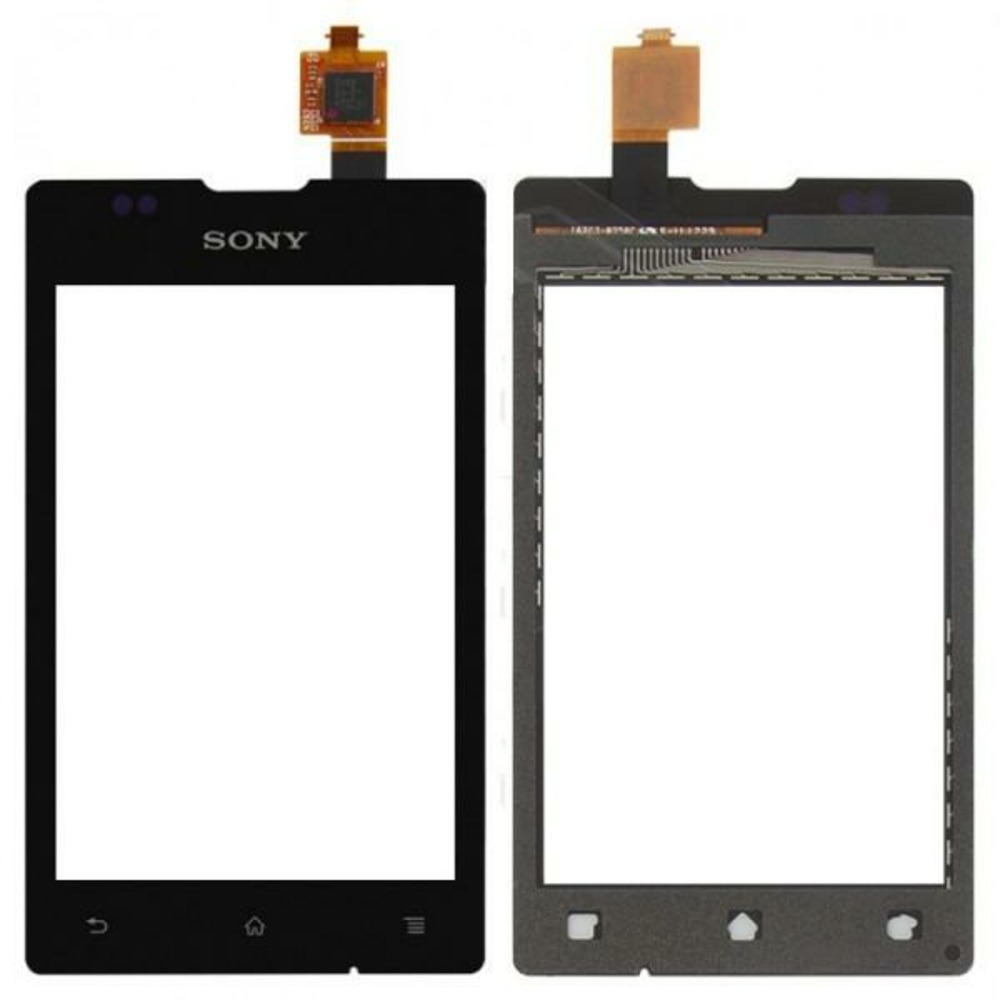 Vitre écran tactile noir pour sony xperia e c1505