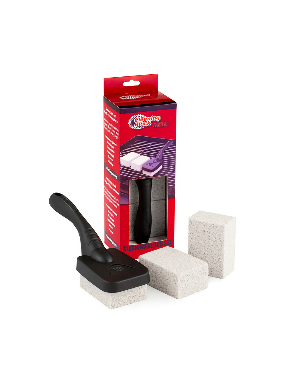 Set 3 cleaning block barbecue avec poignée individuel