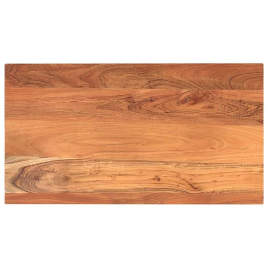 Dessus de table 120x50x2,5cm rectangulaire bois massif d'acacia