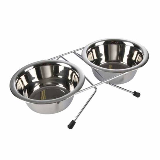 Lot de 2 gamelles pour chien & chat