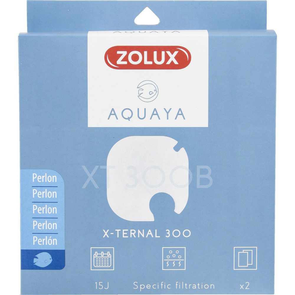 Filtre pour pompe x-ternal 300, filtre xt 300 b perlon x 2. Pour aquarium.