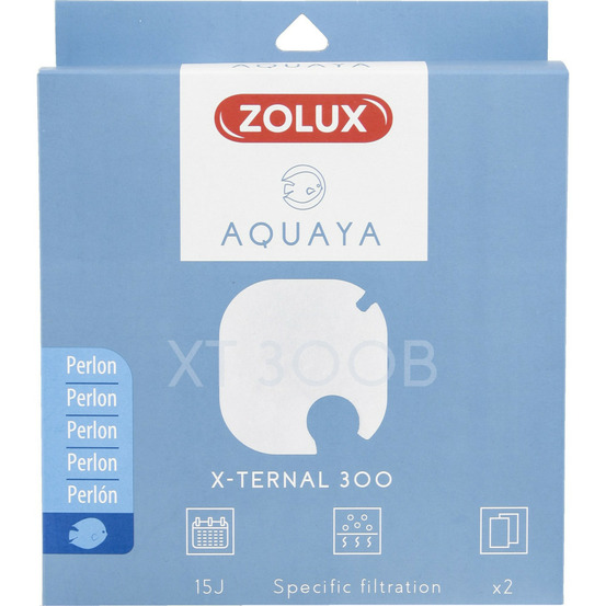 Filtre pour pompe x-ternal 300, filtre xt 300 b perlon x 2. Pour aquarium.