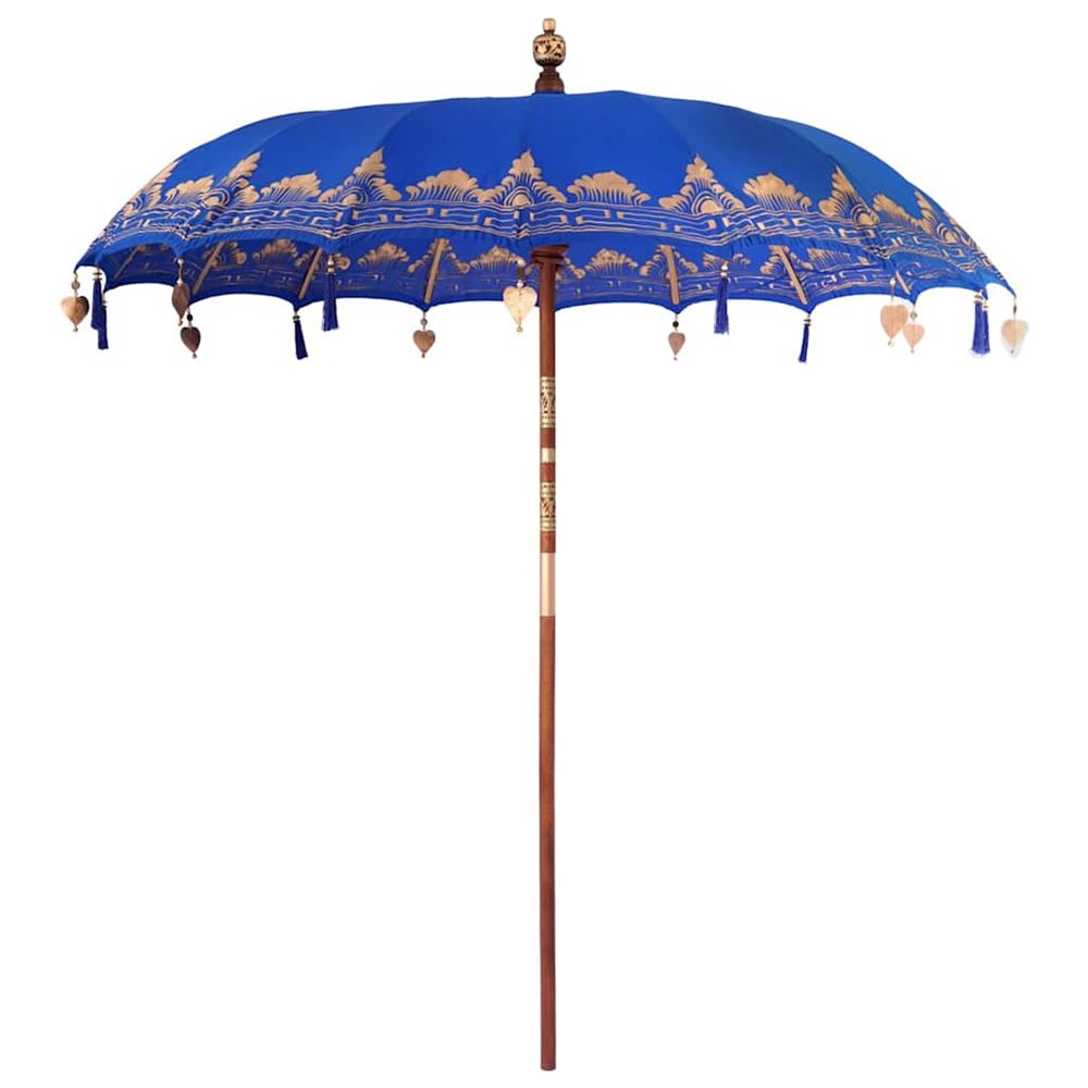 Parasol balinais bleu 215 x 215 x 260 cm