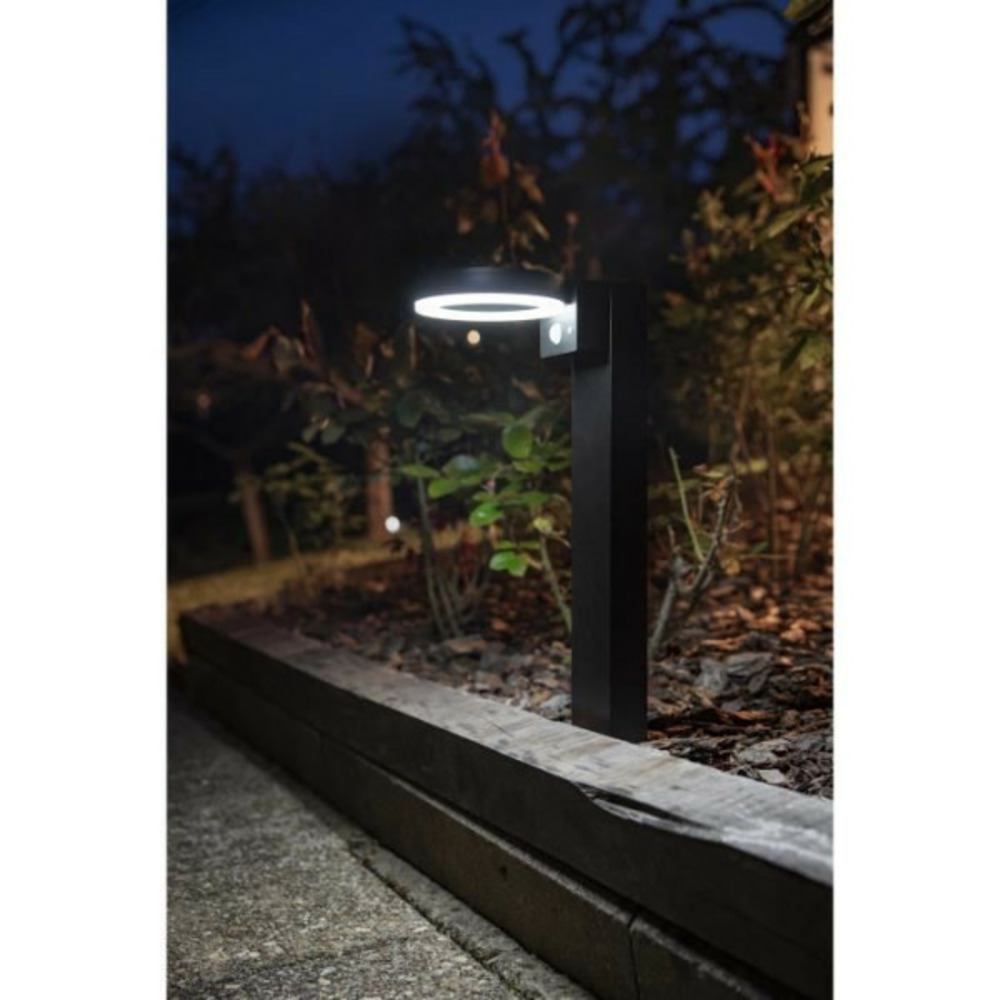 Borne solaire pietra 1000 lumens avec detection - option applique murale