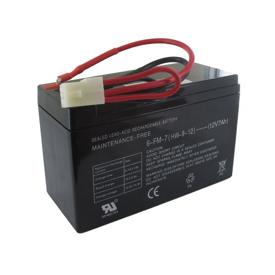 Batterie 12v - 7ah pour autoportées castelgarden - stiga, origine: 118120069/0, 1181200690