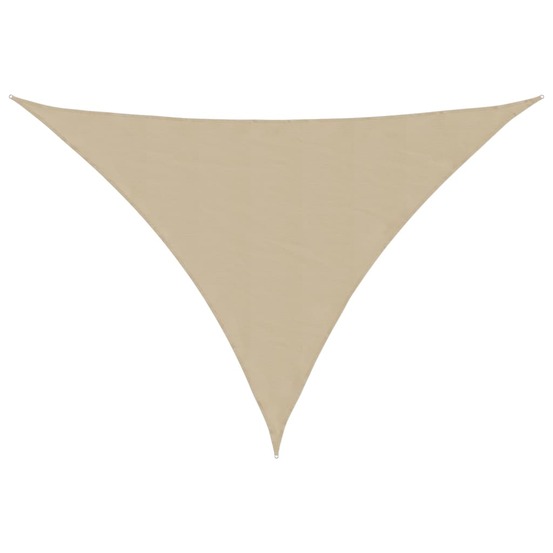 Voile de parasol tissu oxford triangulaire 3x4x4 m beige