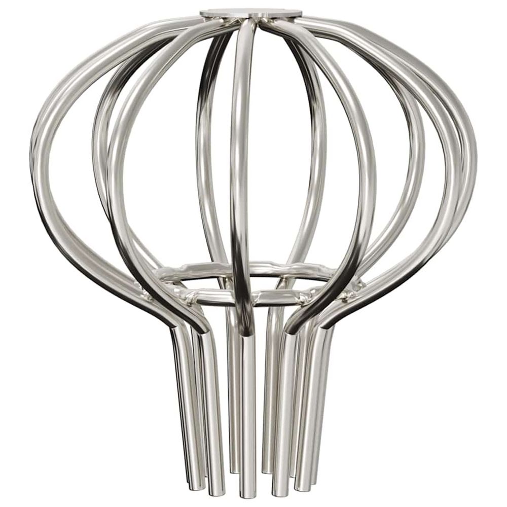Garde-feuilles de gouttière 2 pc argent 50 mm acier inoxydable