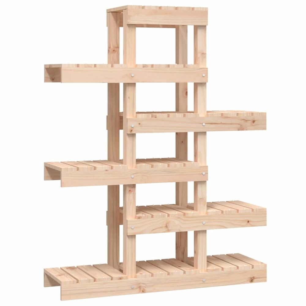 Support à plantes 85x25x109,5 cm bois massif de pin