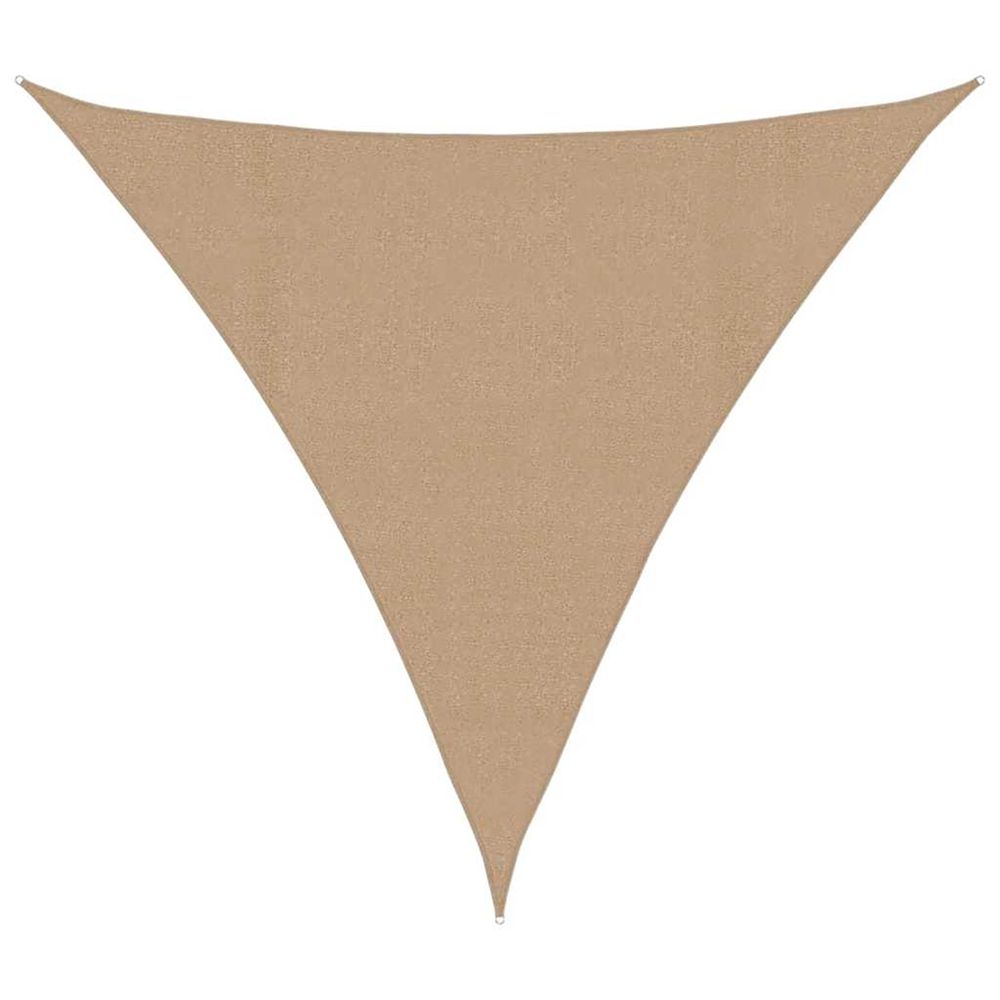 Voile d'ombrage 160 g/m² taupe 4x4x4 m pehd