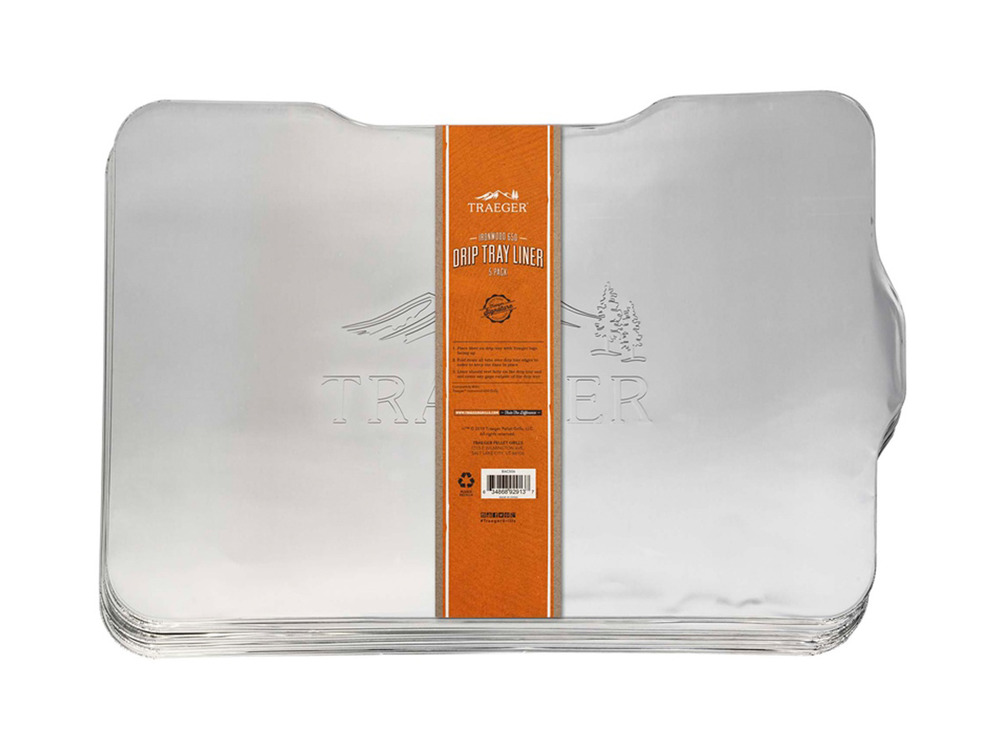 Lot de 5 plaques aluminium de récupération des graisses pour barbecue à pellets