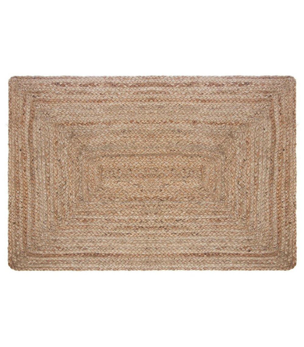 Tapis décoratif en jute naturel 60 x 90 cm