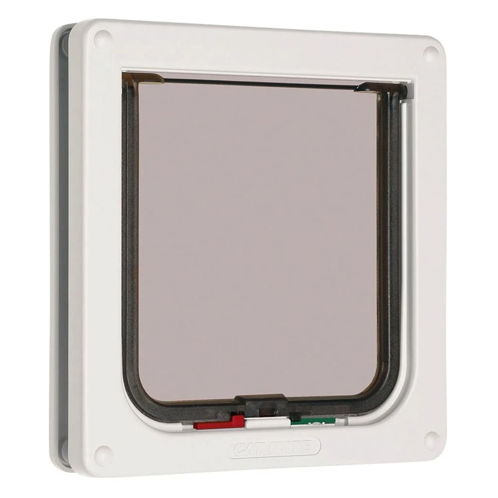 Chatière verrouillable à 4 voies blanc