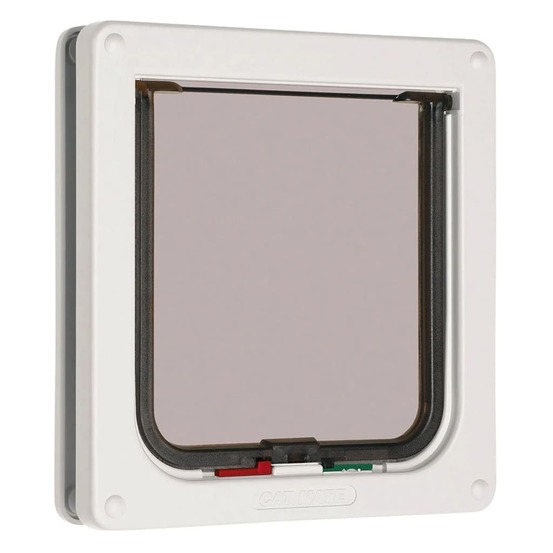 Chatière verrouillable à 4 voies blanc