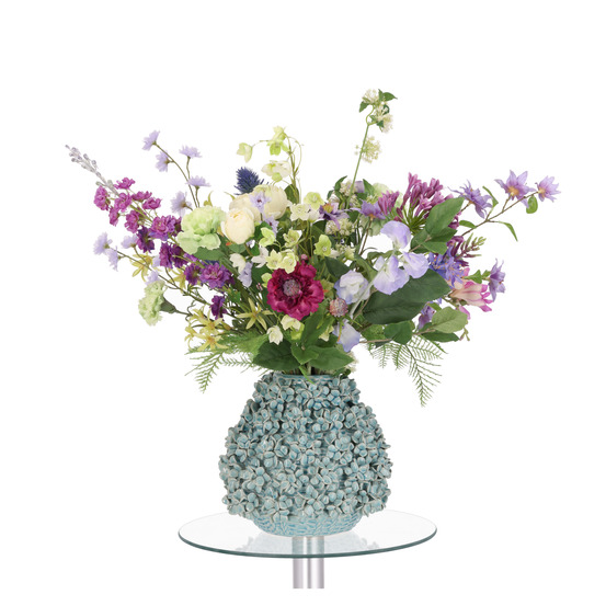 Bouquet d'art artisanal violet bucharest 70cm