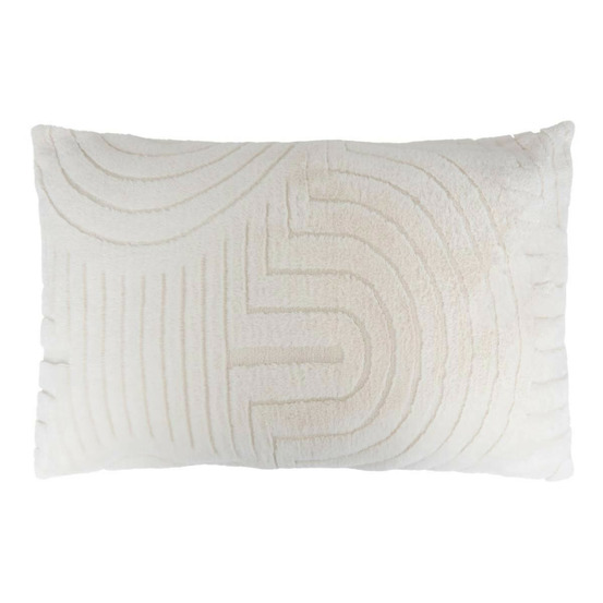 Coussin imitation fourrure