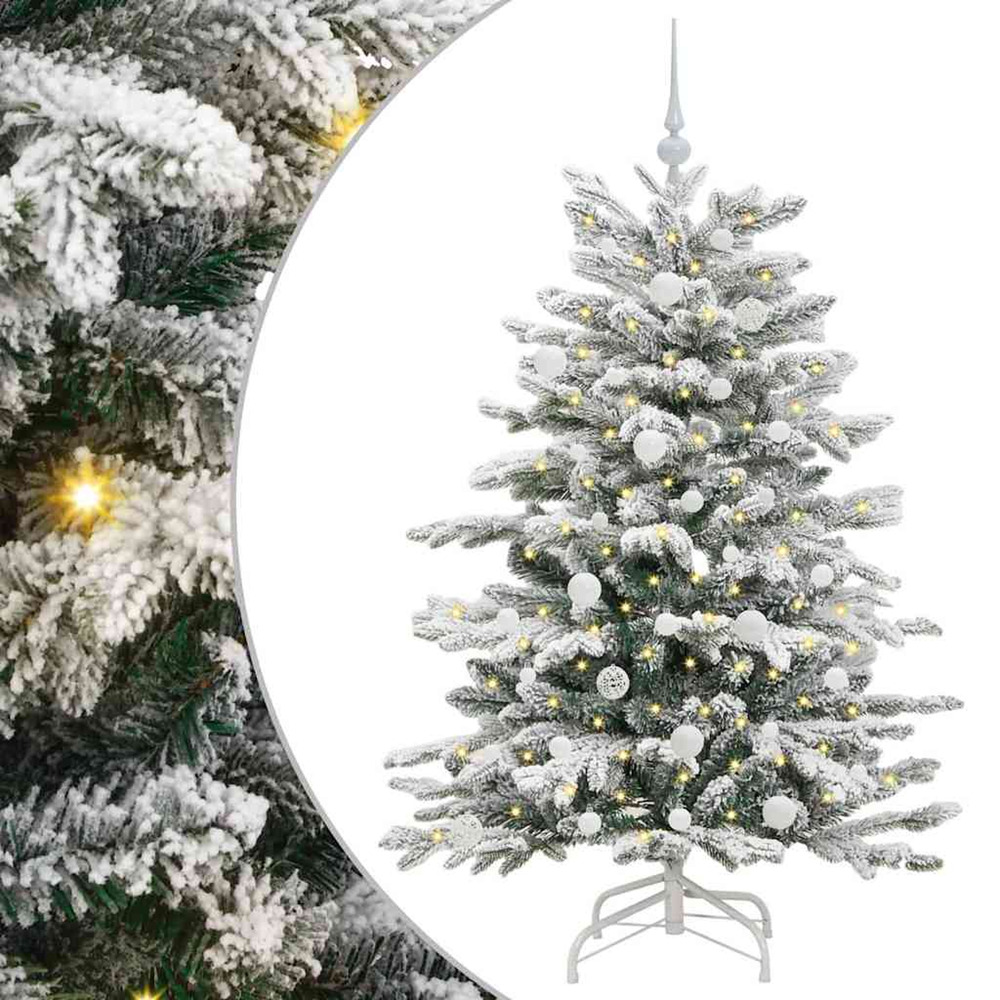Sapin de noël artificiel à branches articulées blanc 150 cm