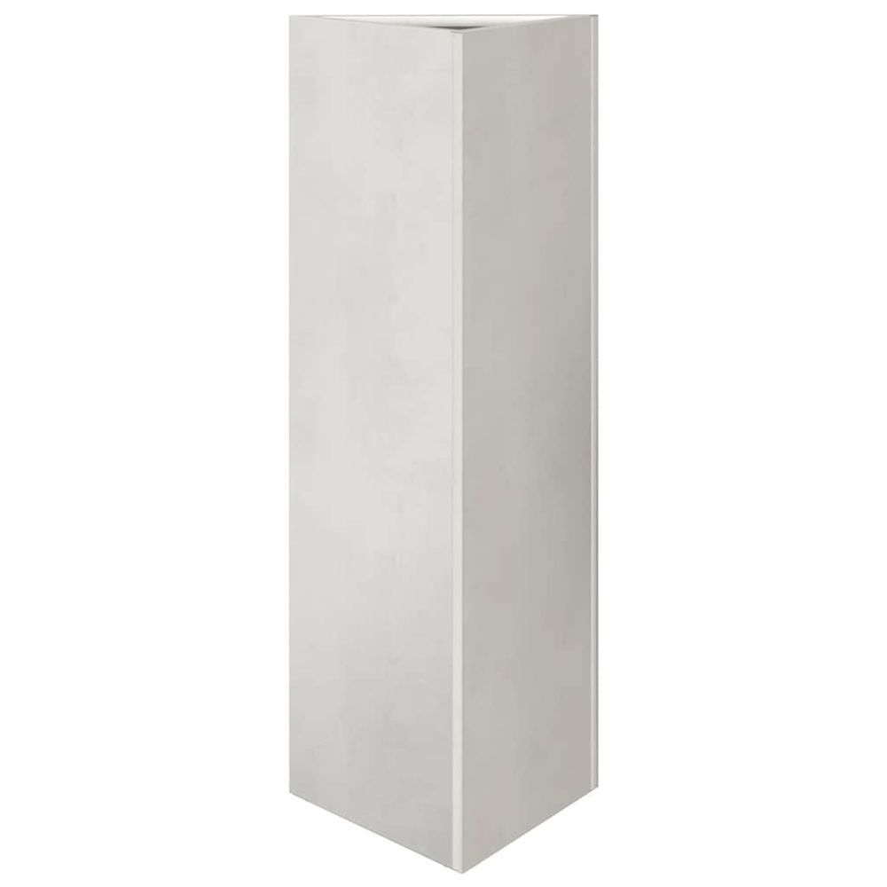 Jardinière d'extérieur triangulaire 30x26x75 cm acier inoxydable
