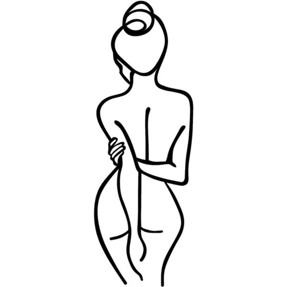 Décoration murale en métal woman modèle 1