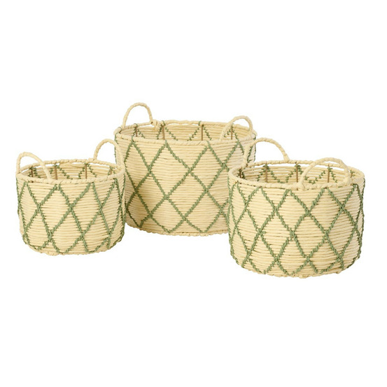 Lot de 3 paniers de rangement