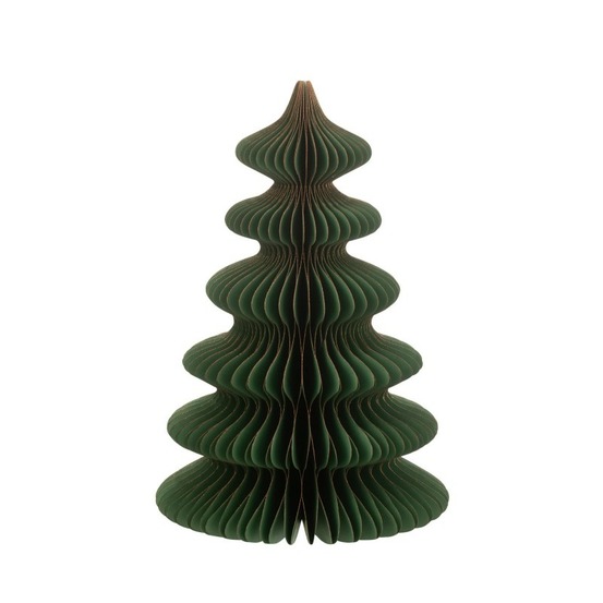 Sapin de noël en papier vert 25x25x38 cm h38