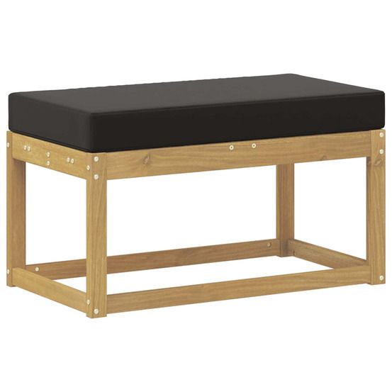 Banc de jardin bois d'acacia massif blanc