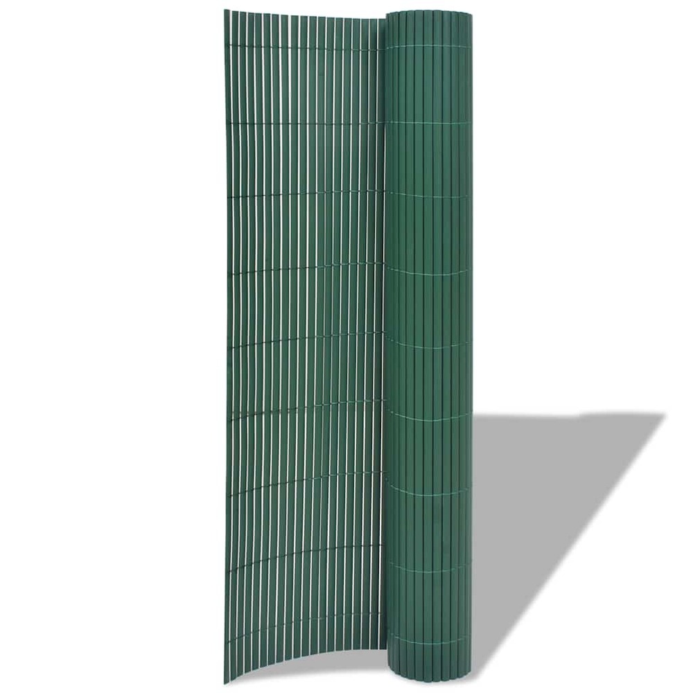 Clôture de jardin double face pvc 90 x 300 cm vert