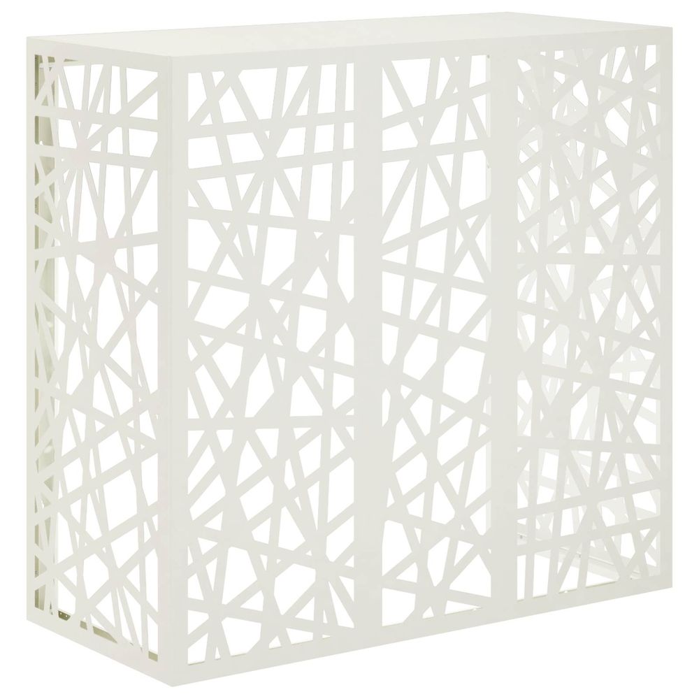 Housse de climatiseur blanc 110 x 50 x 105 cm acier