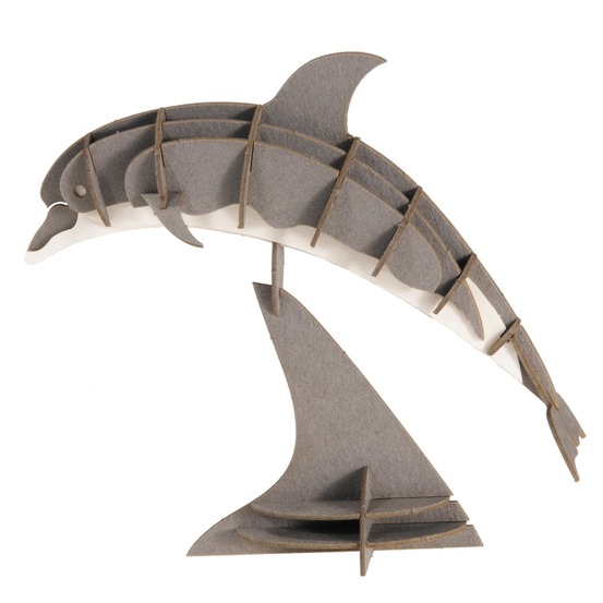 Maquette 3d en papier dauphin