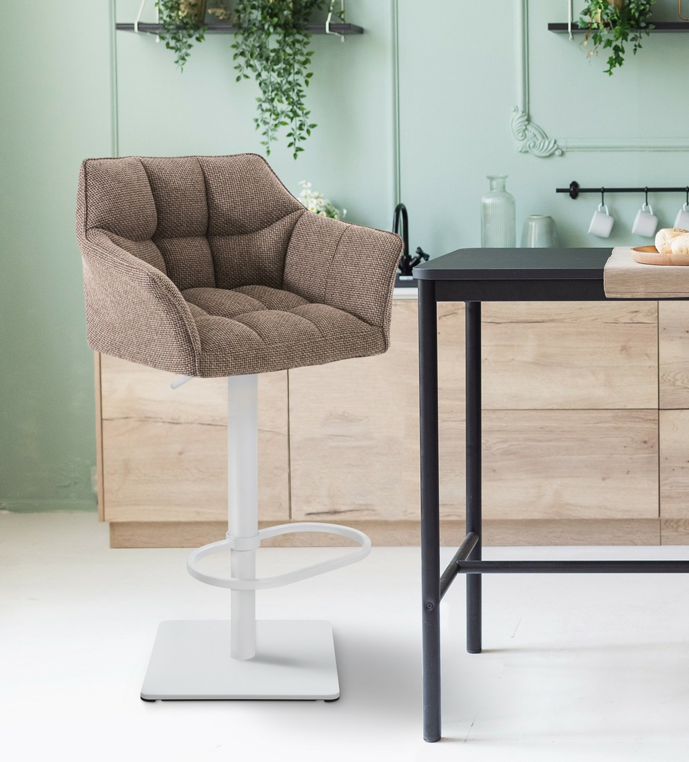 Tabouret de bar damaso w tissu